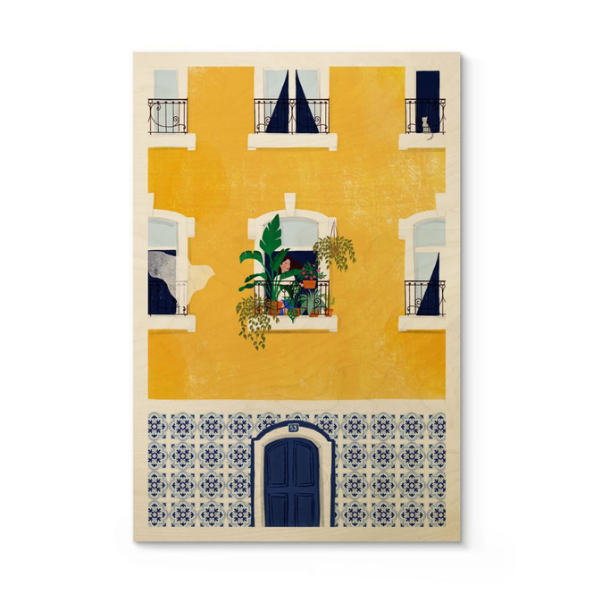 Holzbild Lissabon Fassade - Tomljanovic