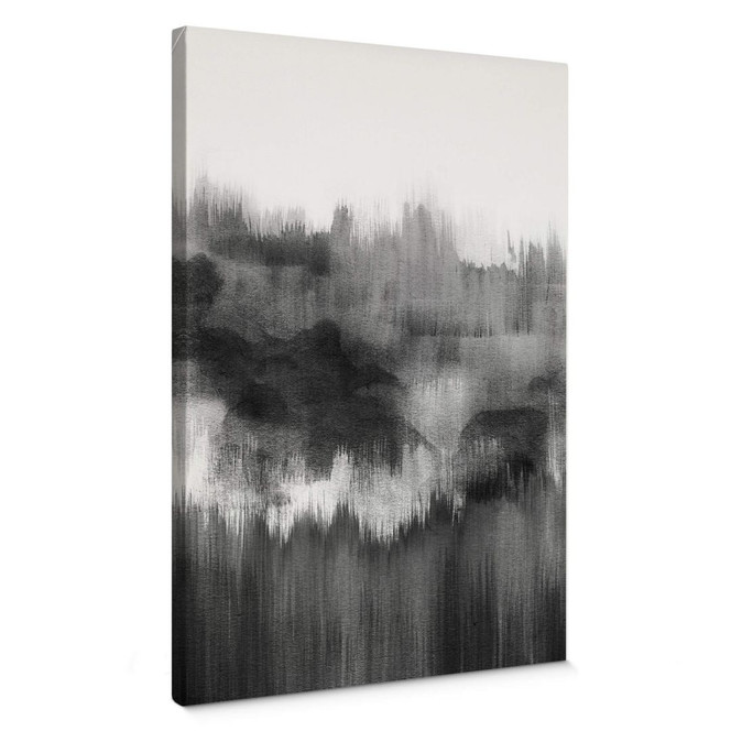 Leinwandbild Nouveauprints - Watercolour Brush Strokes (schwarz)