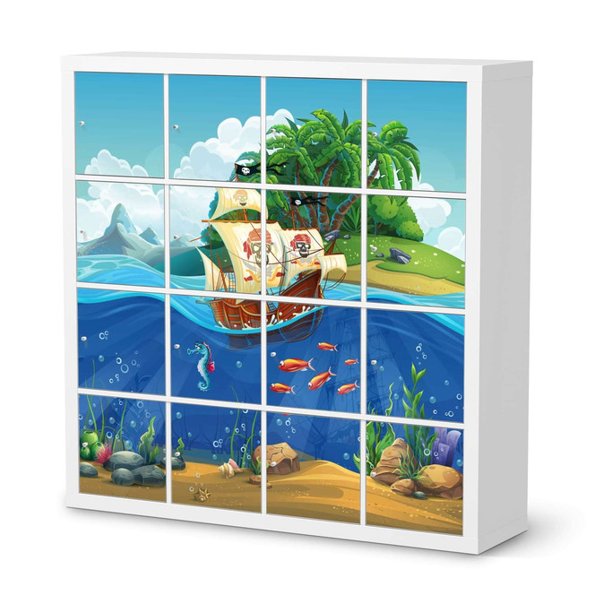 Möbelfolie IKEA Expedit Regal 16 Türen - Pirates- Bild 1