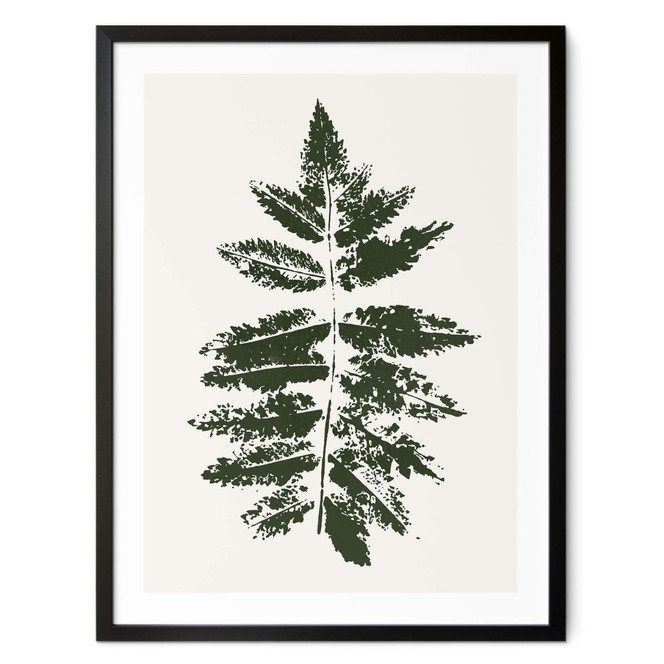 Poster Kubistika - Grüner Zweig