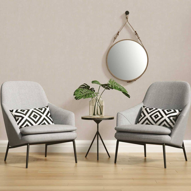 Vliestapete Beige einfarbig - Uni-Tapete für Küche, Wohnzimmer