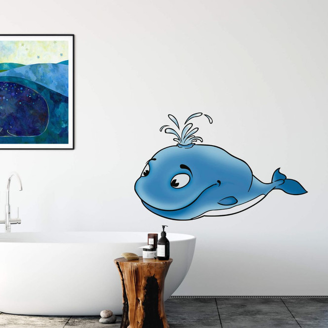 Wandsticker Walfisch