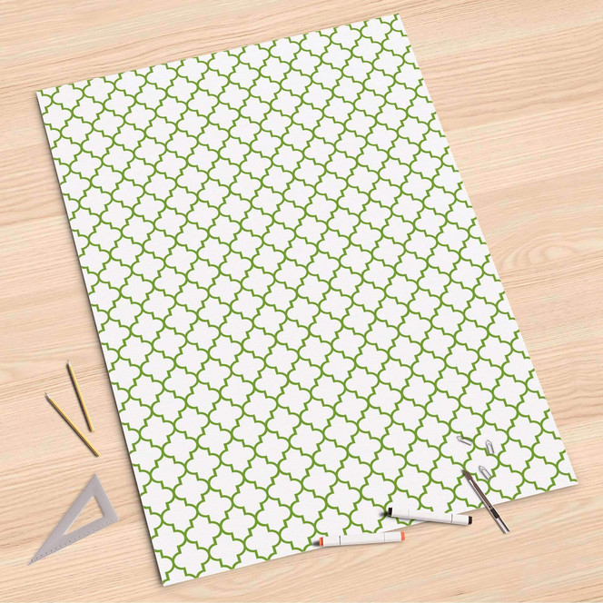 Folienbogen (80x120cm) - Retro Pattern - Grün- Bild 1