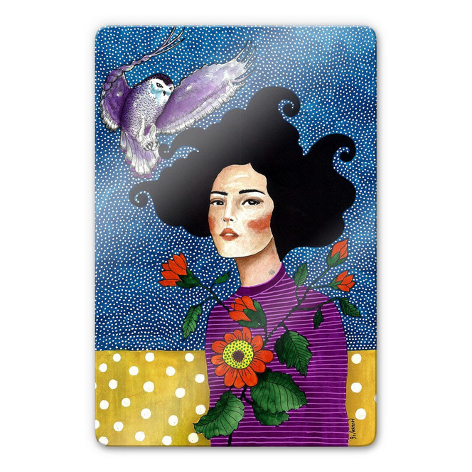 Glasbild Hülya - Vertrauen