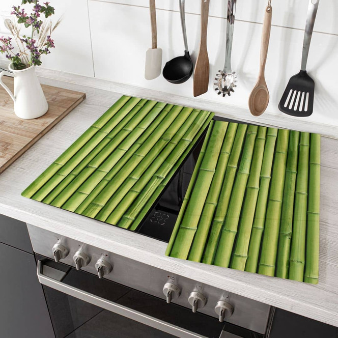 Herdabdeckplatte Bambus