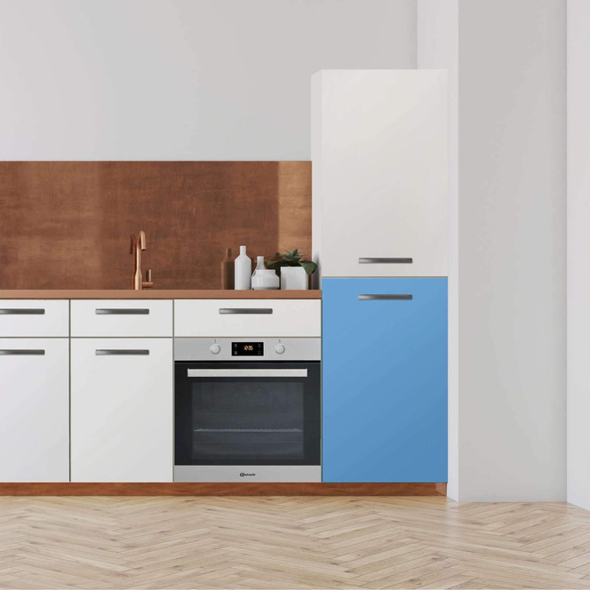 Klebefolie - Hochschrank (60x100cm) - Blau Light- Bild 1