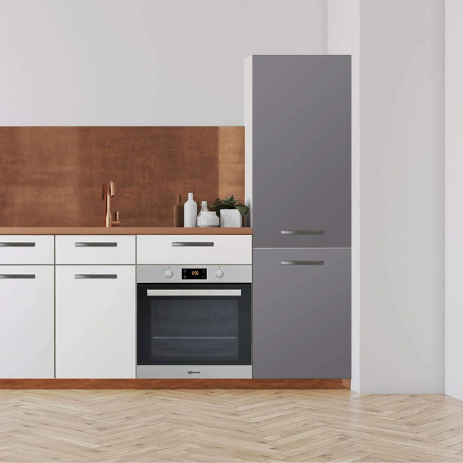 Klebefolie - Hochschrank (60x200cm) - Grau Light- Bild 1