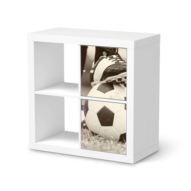 Klebefolie IKEA Expedit Regal 2 Türen (hoch) - Kick it- Bild 1
