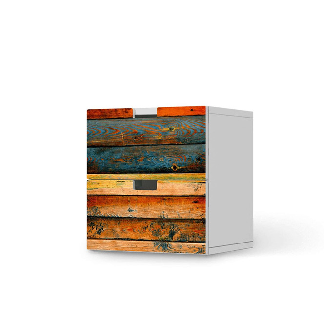 Klebefolie IKEA Stuva / Malad Kommode - 2 Schubladen - Wooden- Bild 1