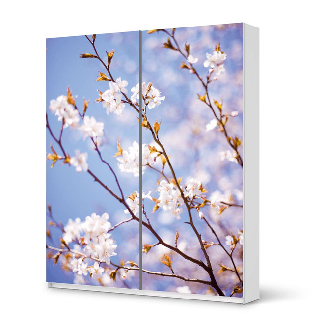 Möbelfolie IKEA Pax Schrank 236cm Höhe - Schiebetür - Apple Blossoms- Bild 1