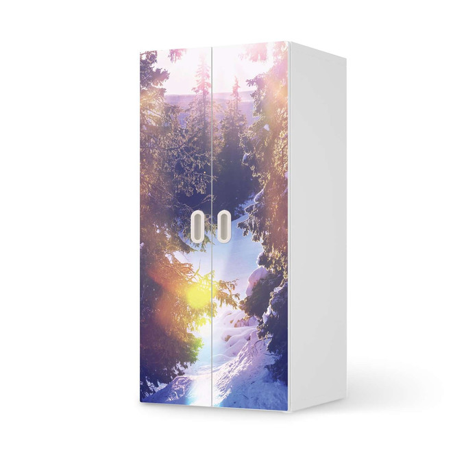 Möbelfolie IKEA Stuva / Fritids Schrank - 2 grosse Türen - Lichtflut- Bild 1