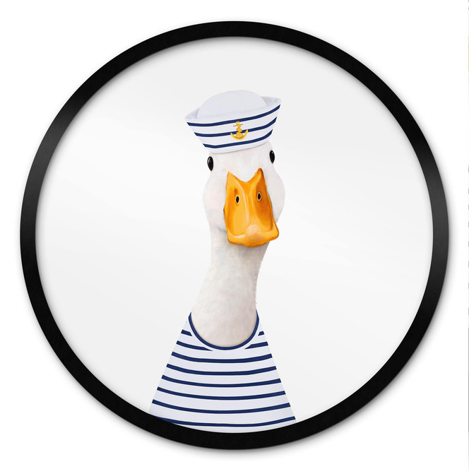Poster Maritimer Gans-Seemann - Korenkova - Rund