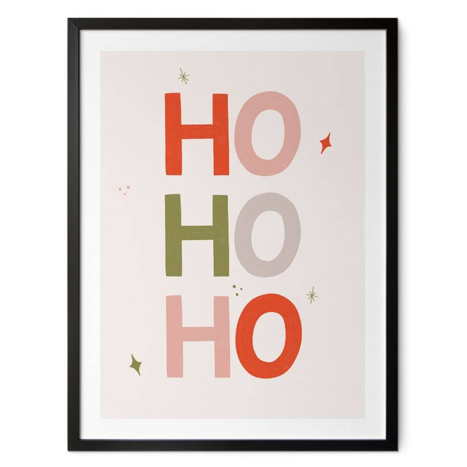 Poster Weihnachtliches Ho Ho Ho - Lisboa