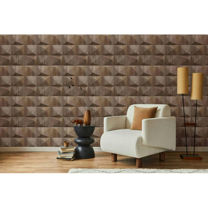 Vliestapete Braun Holzoptik für Wohnzimmer Schlafzimmer Büro marburg Tapete