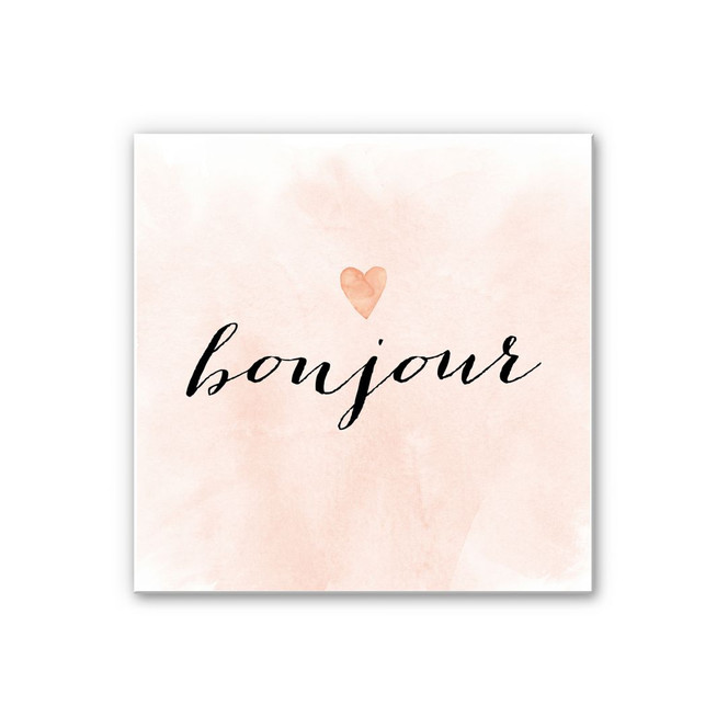Wandbild Confetti & Cream - Bonjour