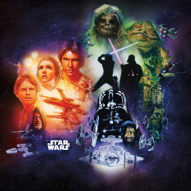 Fototapete Star Wars Classic Poster Collage