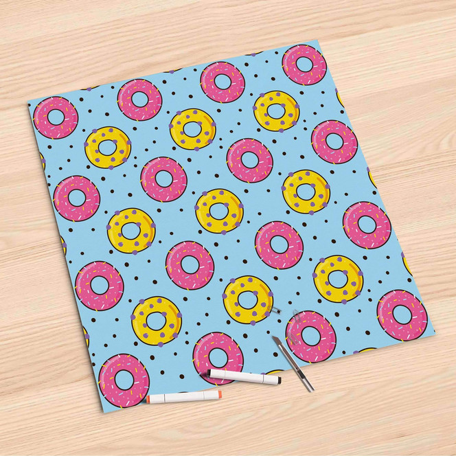 Folienbogen (60x60cm) - Donutparty- Bild 1