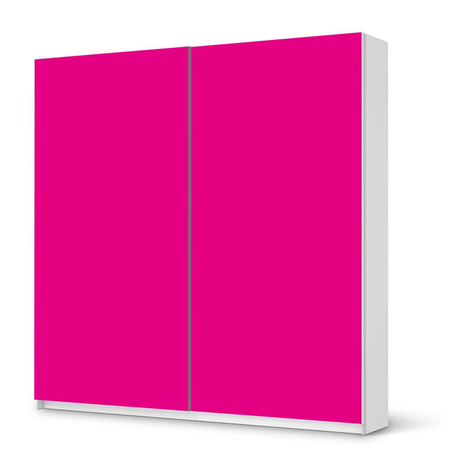Möbel Klebefolie IKEA Pax Schrank 201cm Höhe - Schiebetür - Pink Dark- Bild 1