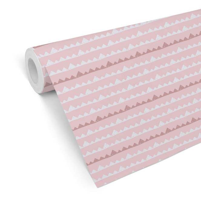 Mustertapete Abenteuer - rosa