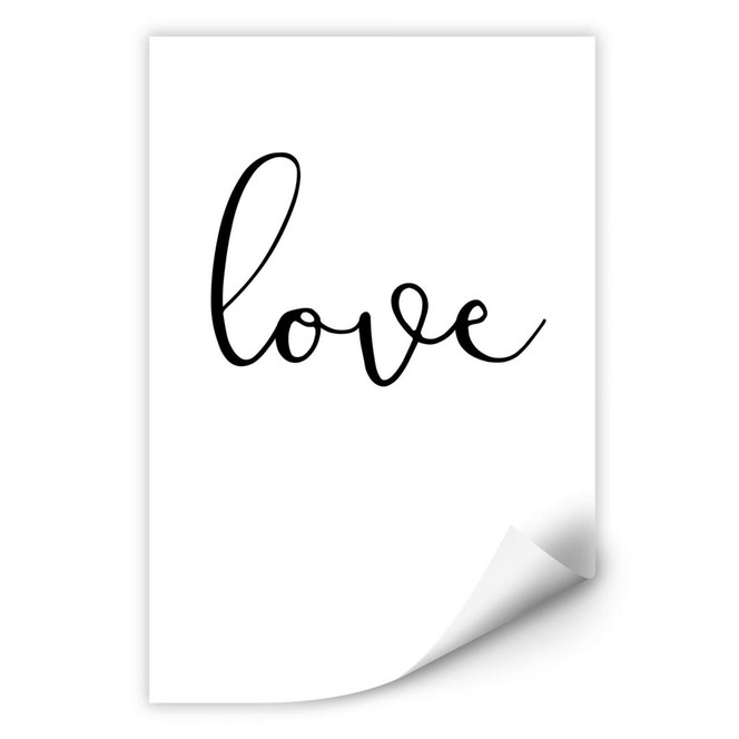 Wallprint Handwritten Love