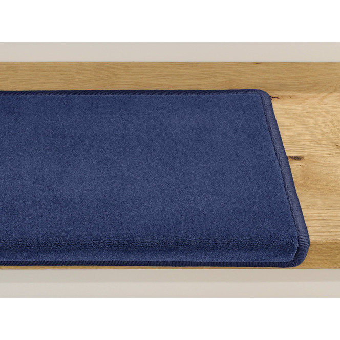 Luca Velours Stufenmatte Rechteckig in Indigo