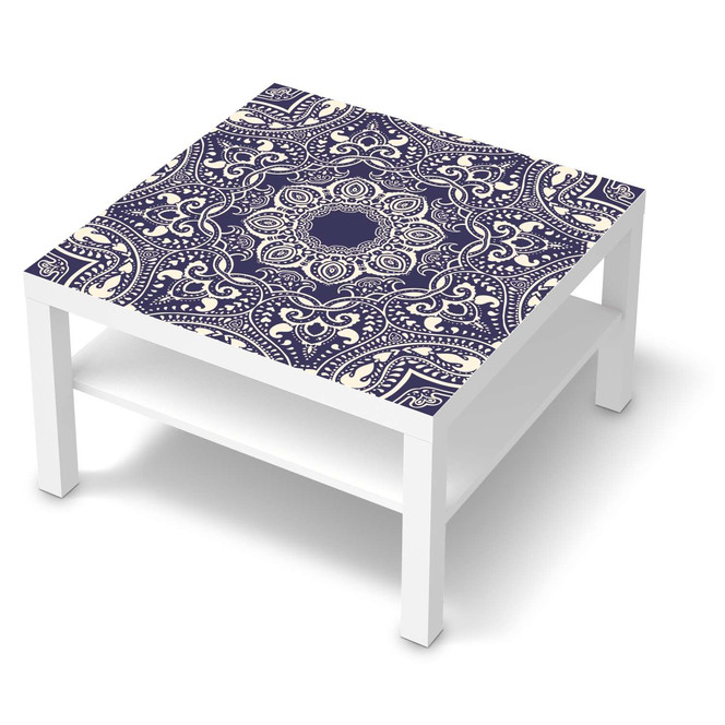 Möbelfolie IKEA Lack Tisch 78x78cm - Blue Mandala- Bild 1