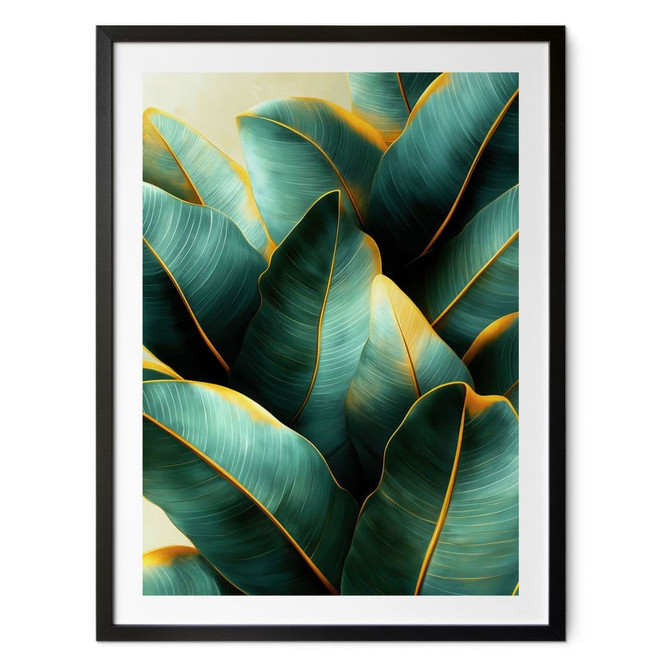 Poster Exotische Bananenblätter - Jaszke