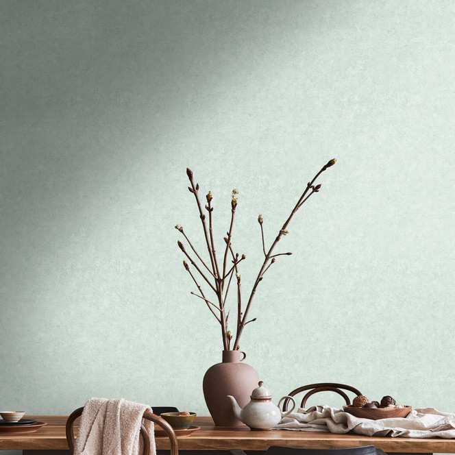 Strukturtapete modern Hellgrün Tapete Vlies Grün Wohnzimmer Vliestapete