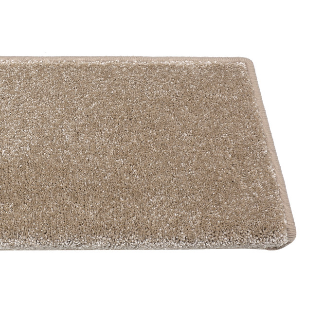 Zagreb Velours Stufenmatte Stufenmatte Rechteckig Wunschmass in Sand