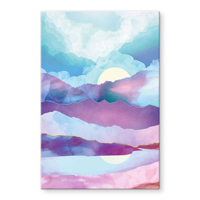 Acrylglasbild Schillernde Berglandschaft - SpaceFrog Designs