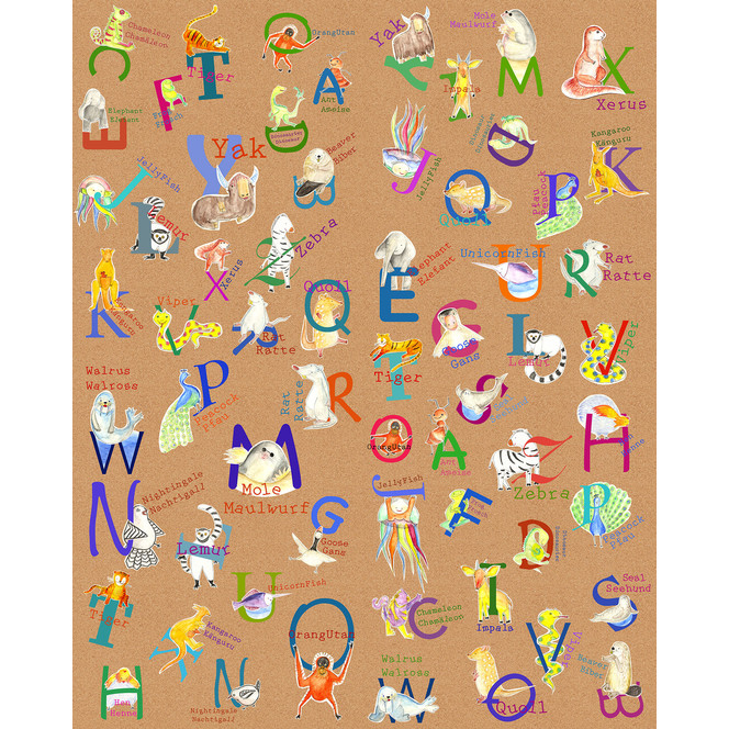 Fototapete Animals A-Z