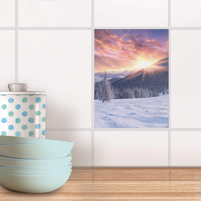 Fliesensticker - Zauberhafte Winterlandschaft