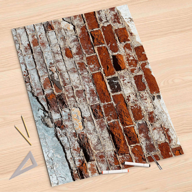 Folienbogen (80x120cm) - Backstein- Bild 1