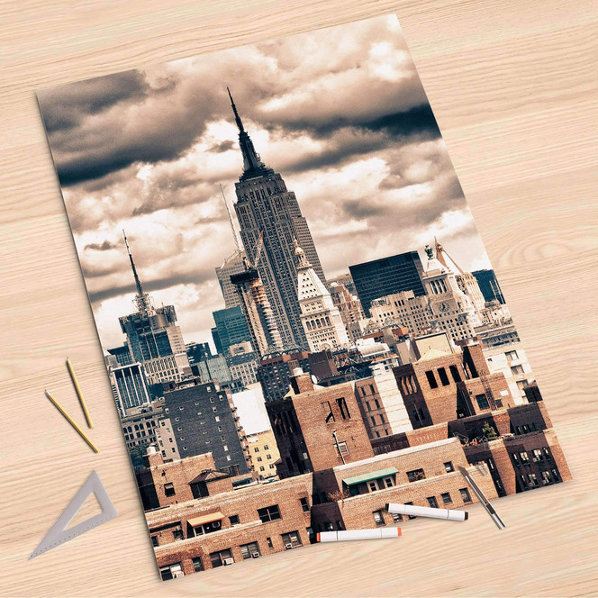 Folienbogen (80x120cm) - Skyline NYC- Bild 1