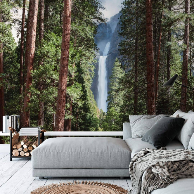 Fototapete Colombo - Wasserfall im Wald