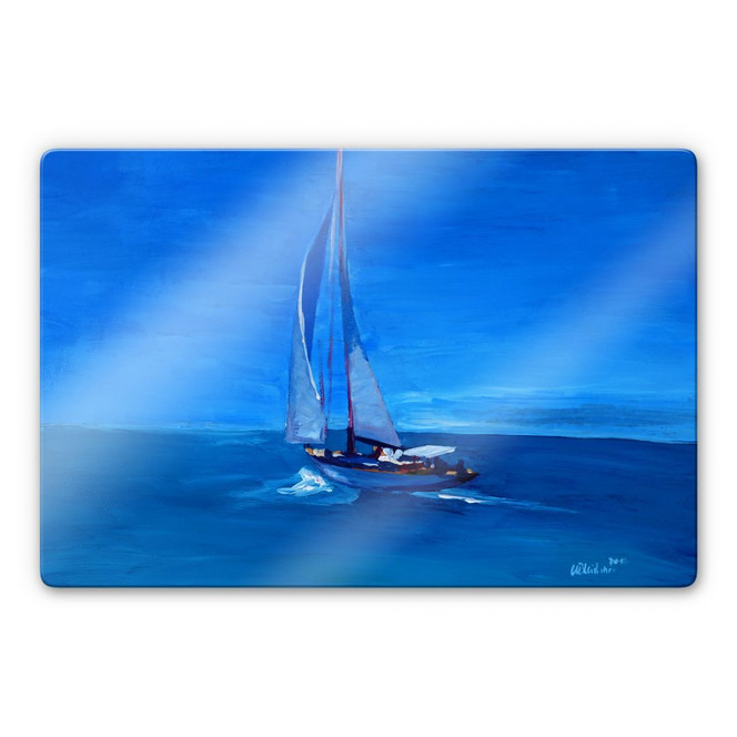 Glasbild Bleichner - Sailing into the Blue