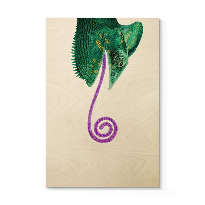 Holzposter Loose - Candy Chameleon
