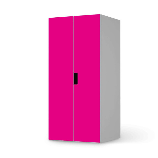 Möbelfolie IKEA Stuva / Malad Schrank - 2 grosse Türen - Pink Dark- Bild 1