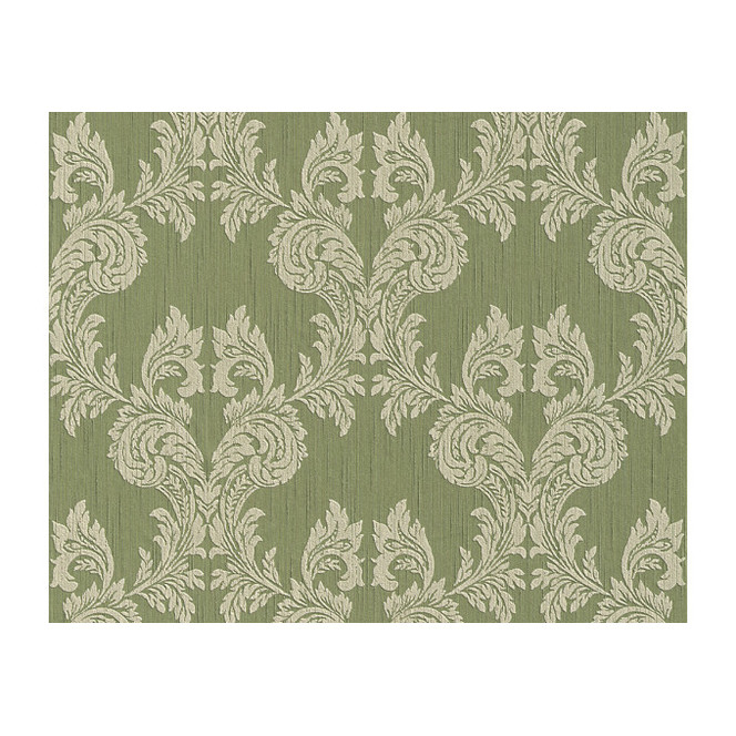 Architects Paper Textiltapete Tessuto Barocktapete mit Ornamenten grün