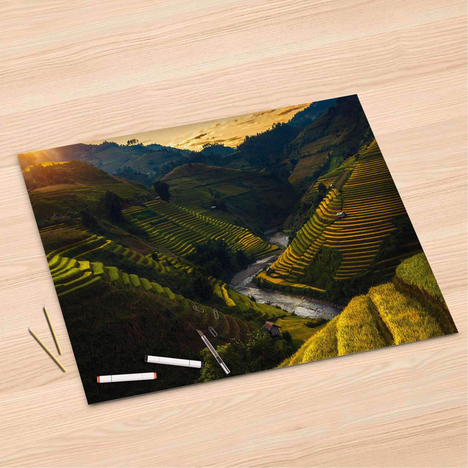 Folienbogen (120x80cm) - Reisterrassen- Bild 1