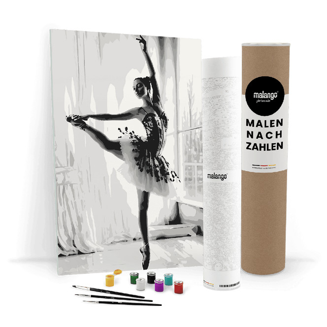 Malen nach Zahlen Leinwandbild - Ballerina Bella