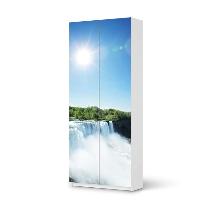 Möbelfolie IKEA Pax Schrank 236cm Höhe - 2 Türen - Niagara Falls- Bild 1