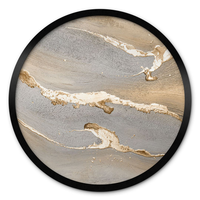 Poster Goldener Sand - Purina-Purite - Rund