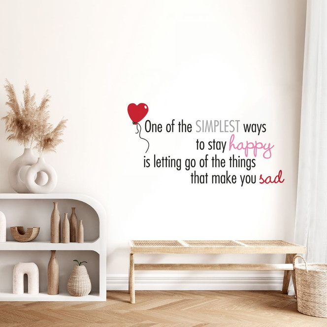 Wandsticker One of the simplest ways...