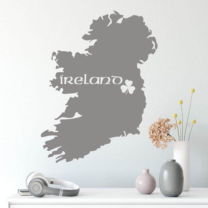 Wandtattoo Ireland Karte