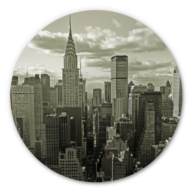 Alu-Dibond Manhatten 2 - Rund