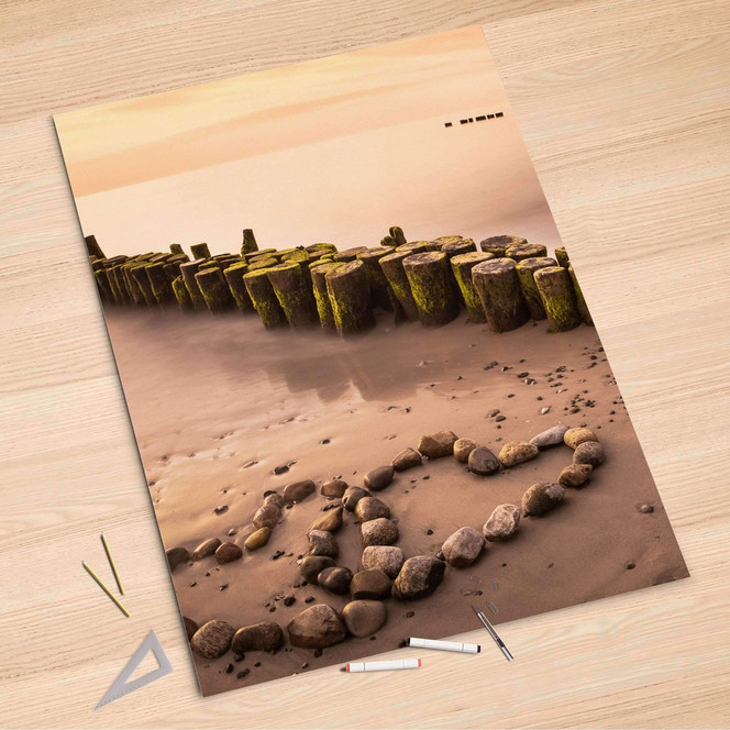 Folienbogen (100x150cm) - Beach Romance- Bild 1