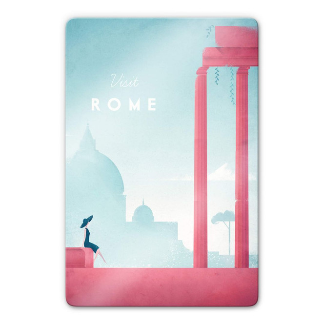 Glasbild Rivers - Rom