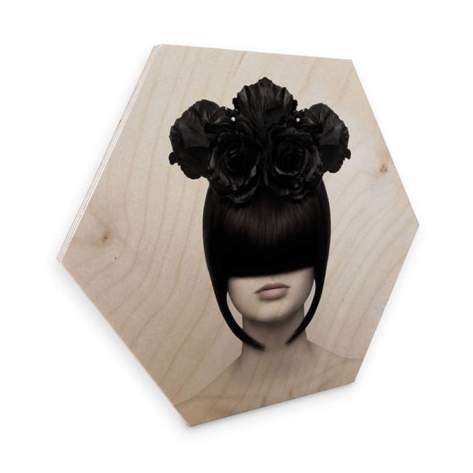 Hexagon - Holz Birke-Furnier - Nemcekova - Black Widow