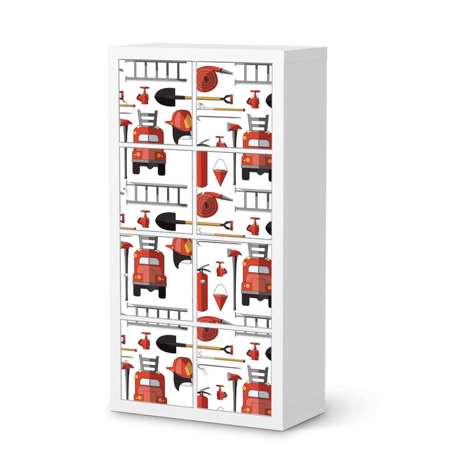 Klebefolie IKEA Expedit Regal 8 Türen - Firefighter- Bild 1